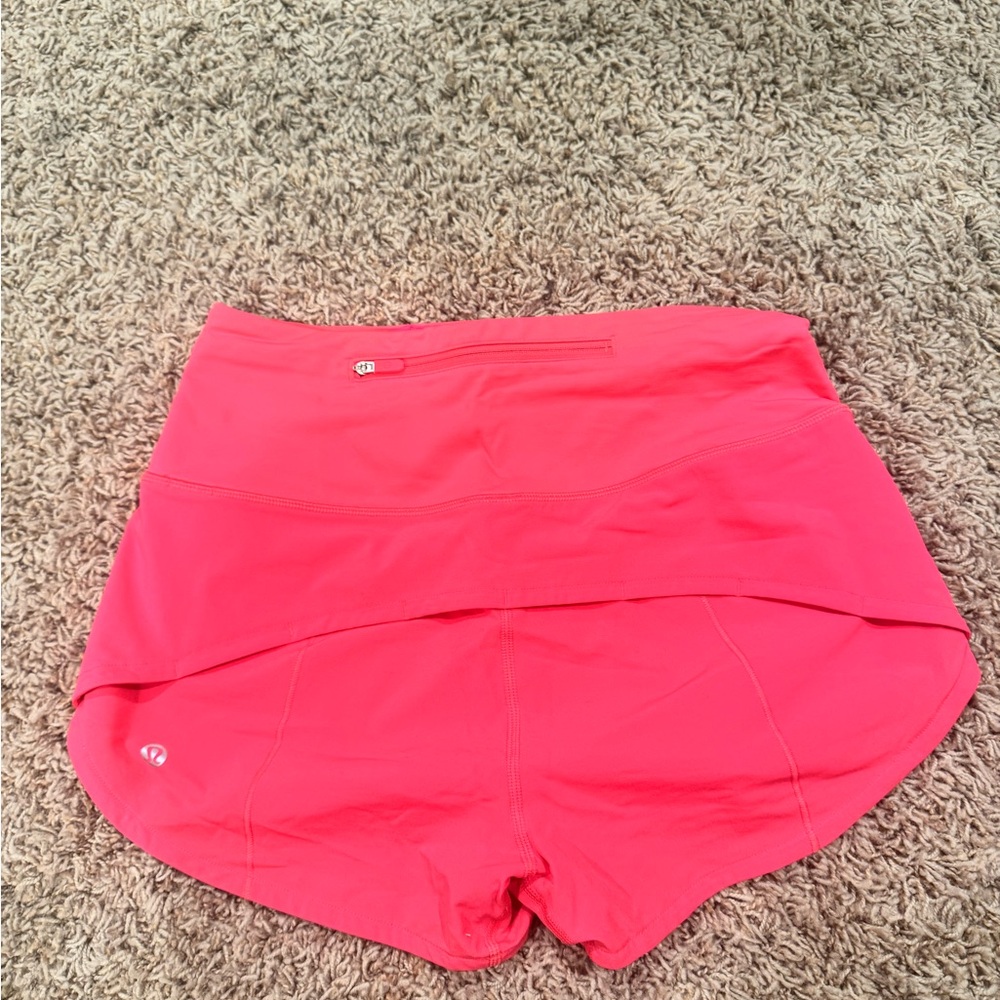LULULEMON Pink Speed Up Shorts 2.5in inseam